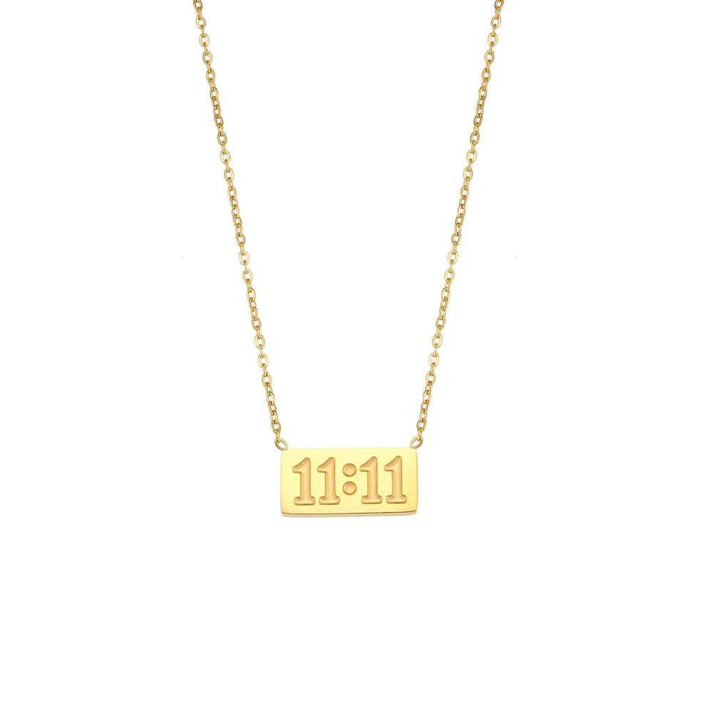 11:11 Rectangle Necklace