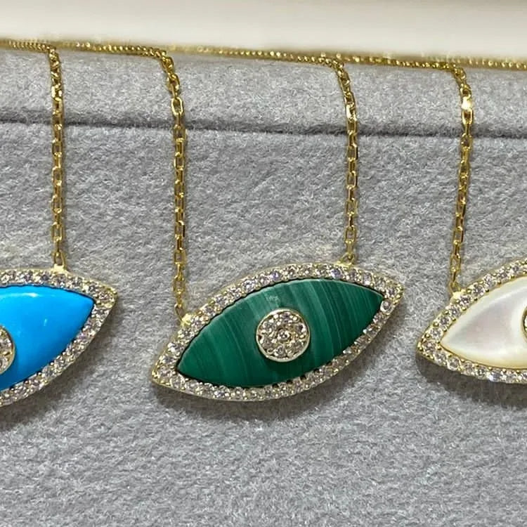 Opal Evil Eye Necklace