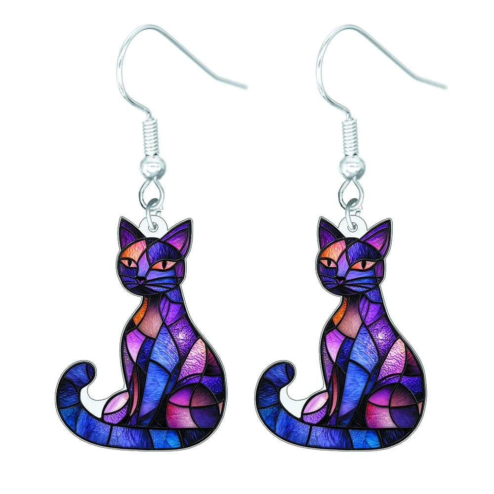 Retro Cat Earrings