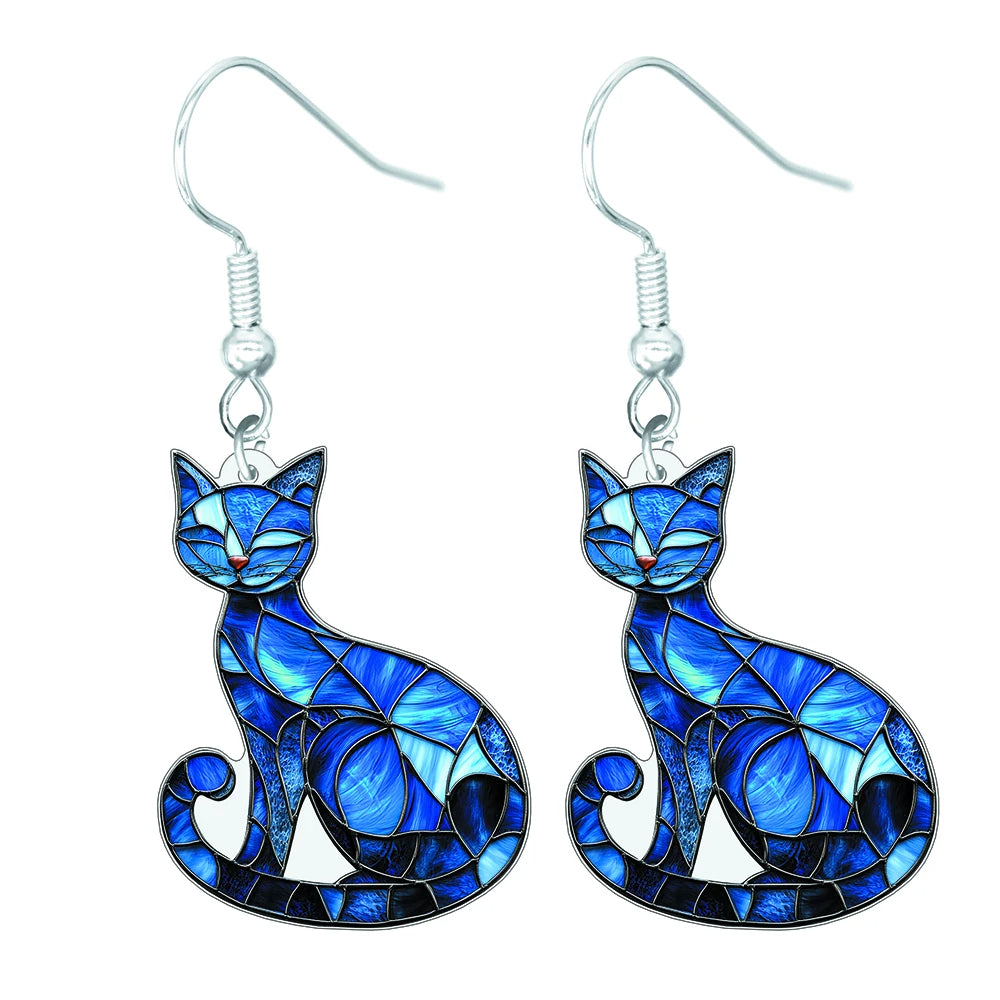 Retro Cat Earrings