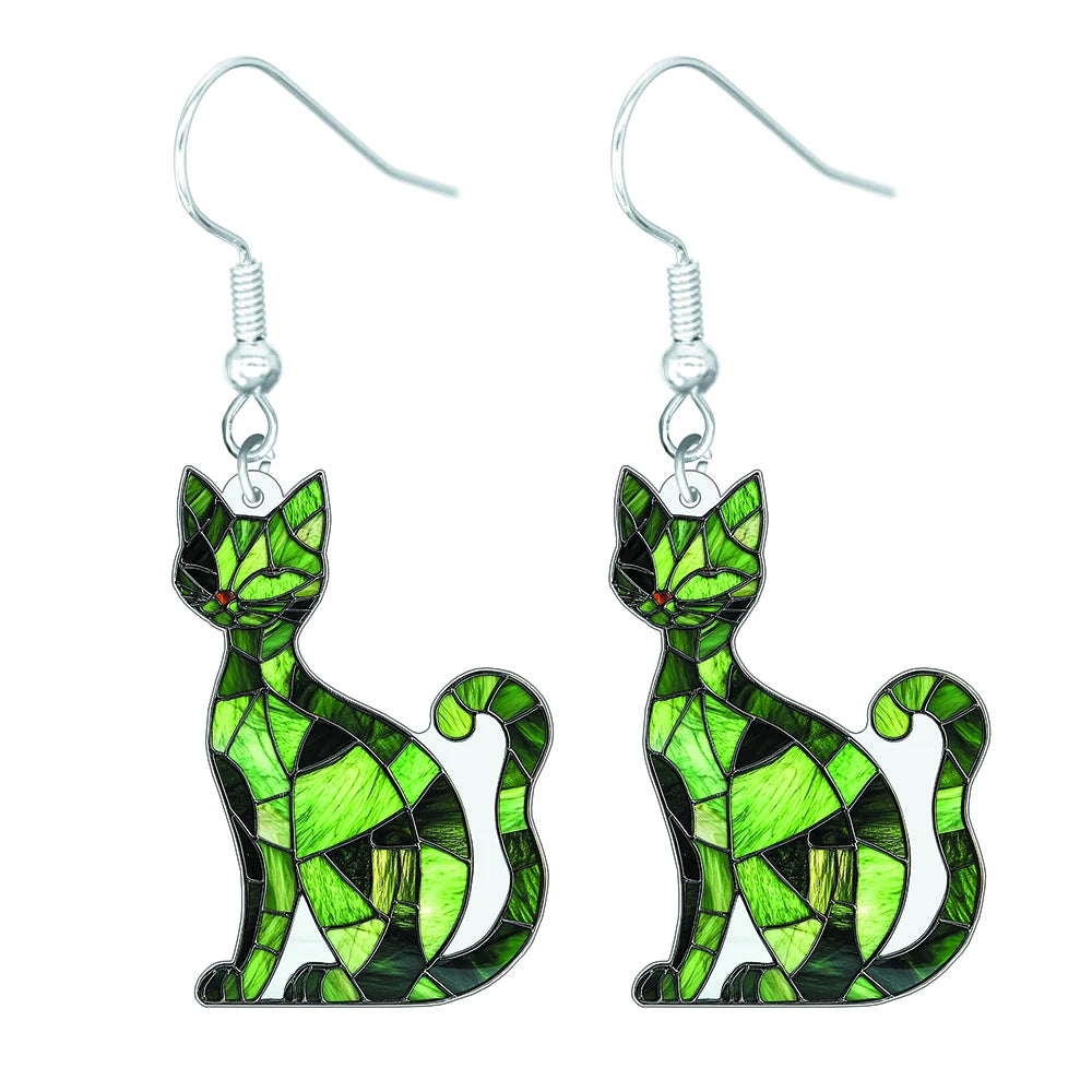 Retro Cat Earrings