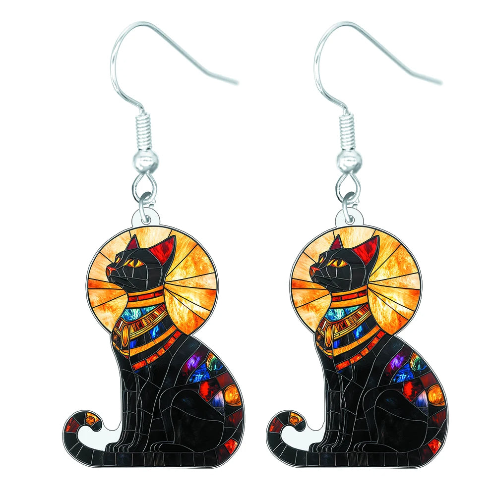 Retro Cat Earrings