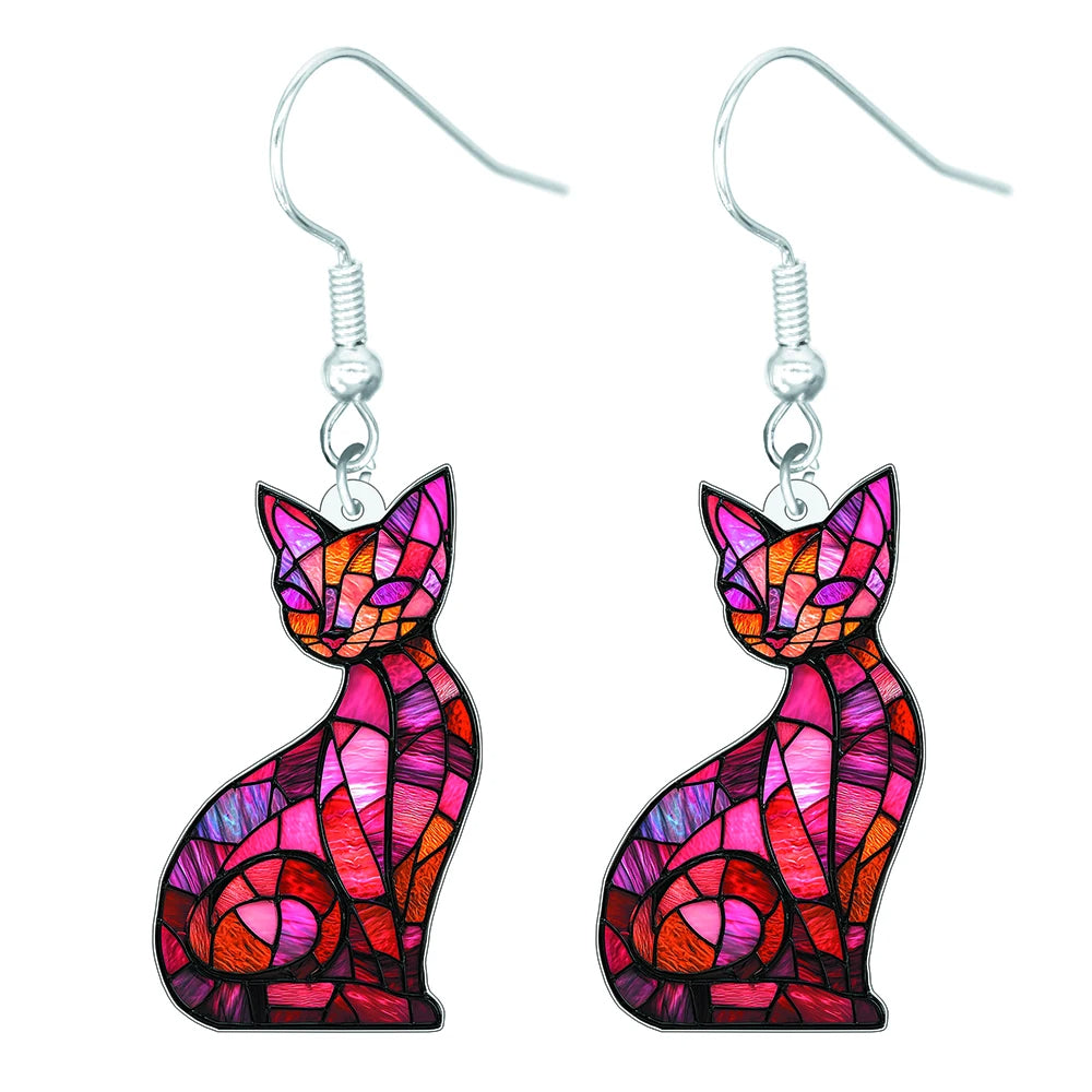 Retro Cat Earrings