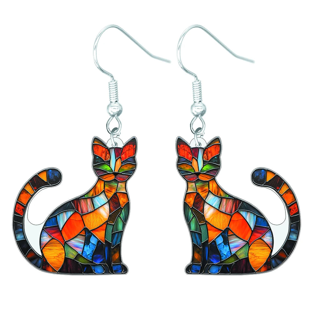 Retro Cat Earrings