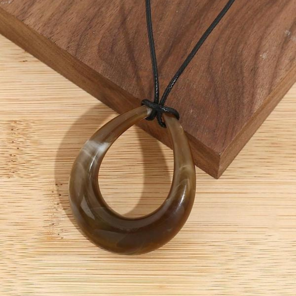 Vintage Teardrop Rope Necklace