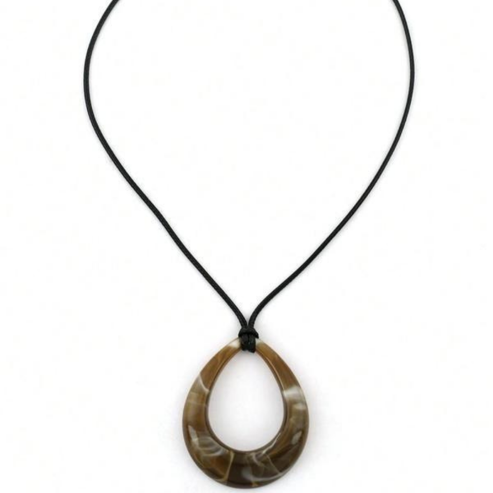 Vintage Teardrop Rope Necklace