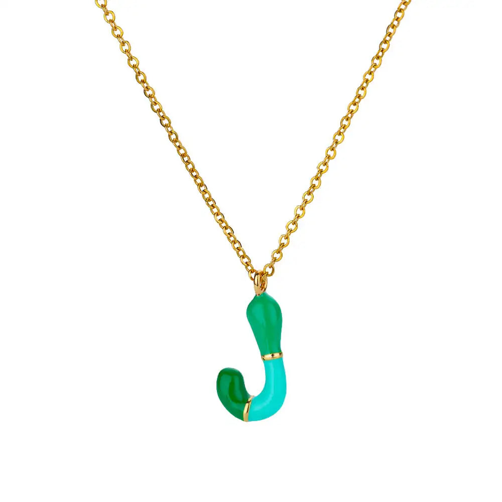 Colorful Initial Necklace