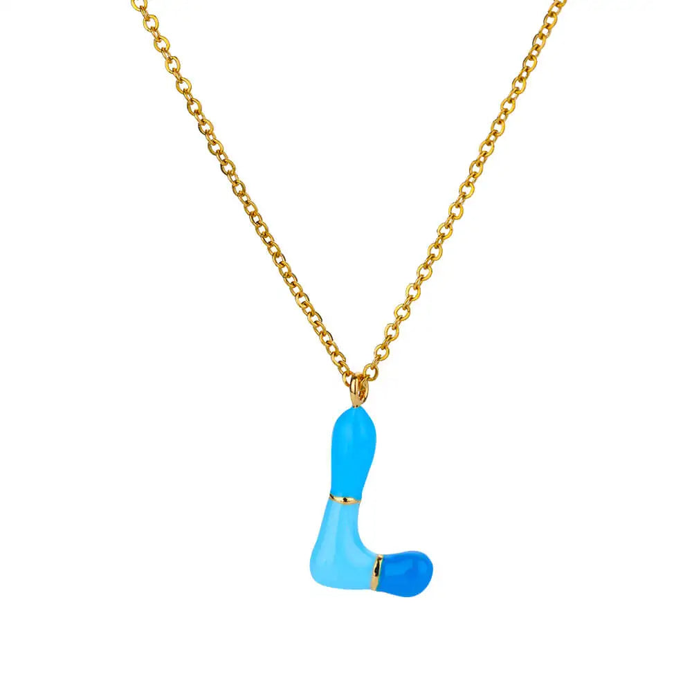 Colorful Initial Necklace