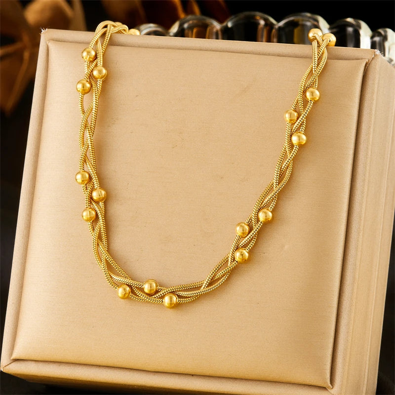 Weaved Bead Necklace