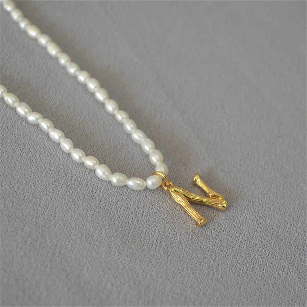 Initial Pearl Necklace