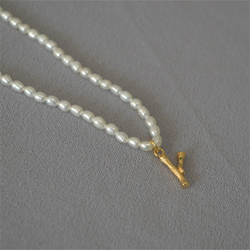 Initial Pearl Necklace