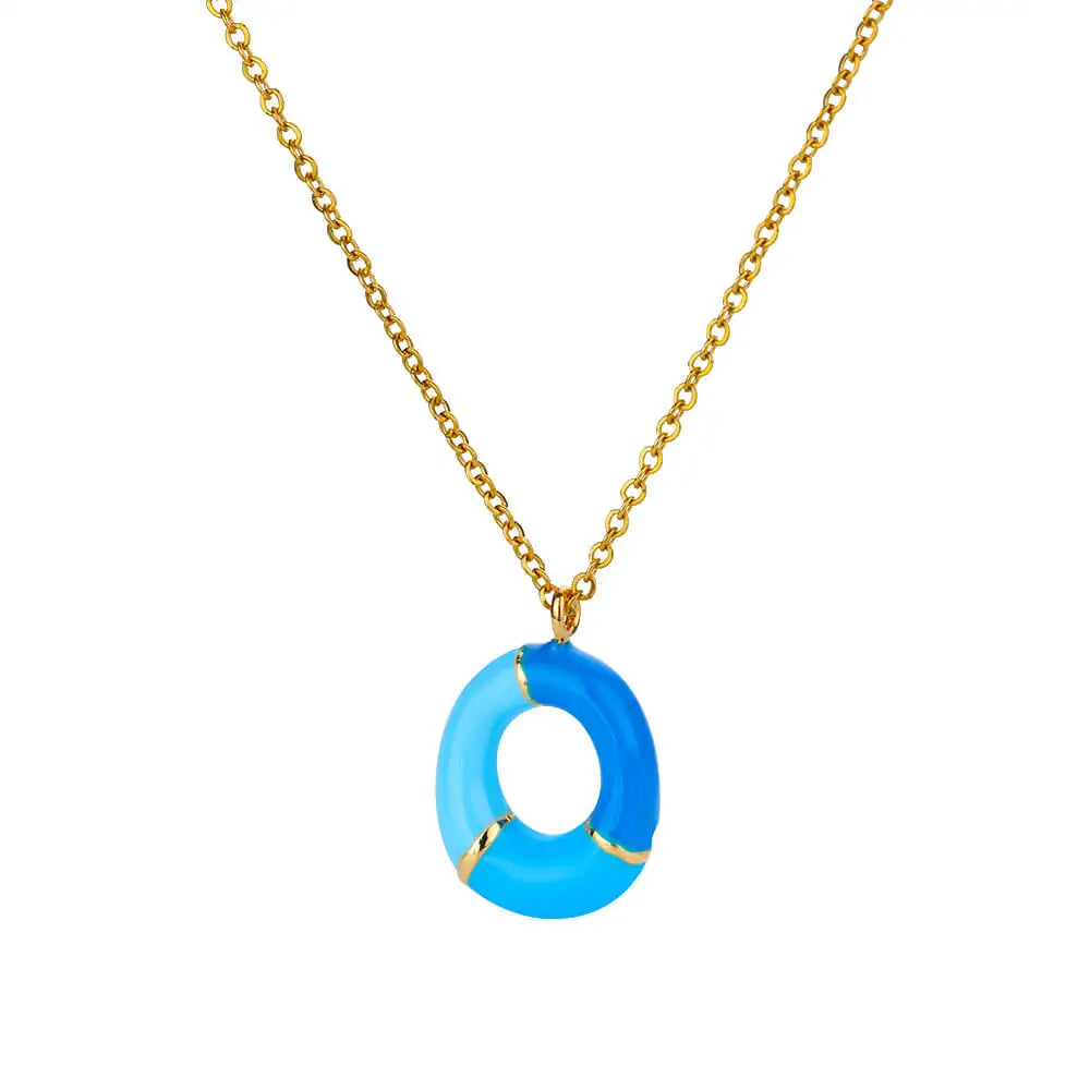 Colorful Initial Necklace