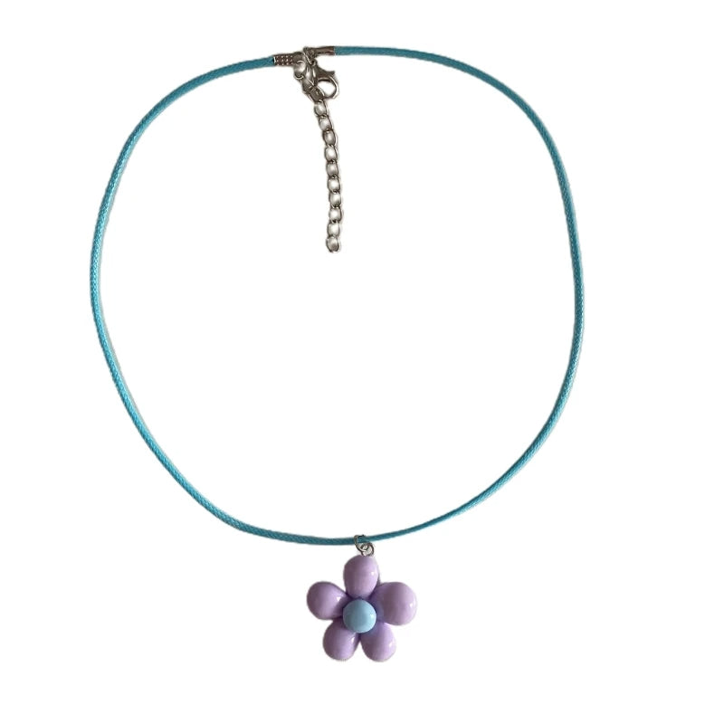 Colorful Flower Necklace