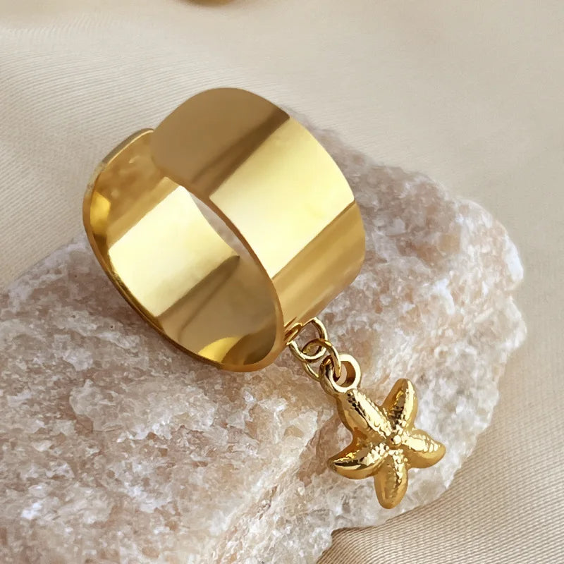 Gold Charm Ring