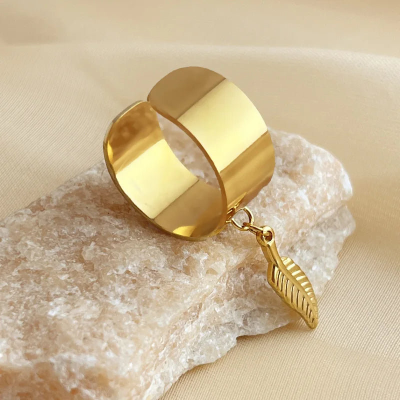 Gold Charm Ring