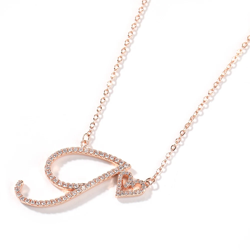 Cursive Letters Necklace