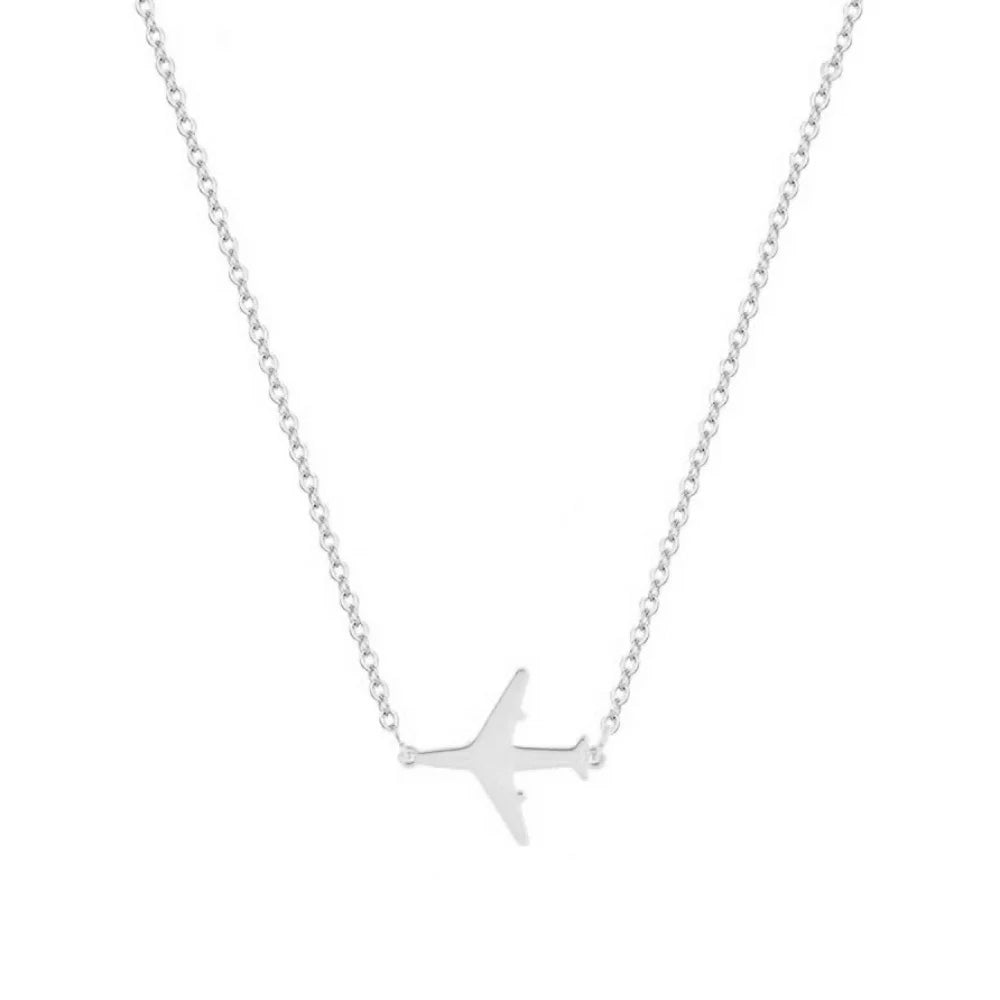 Dainty Airplane Necklace