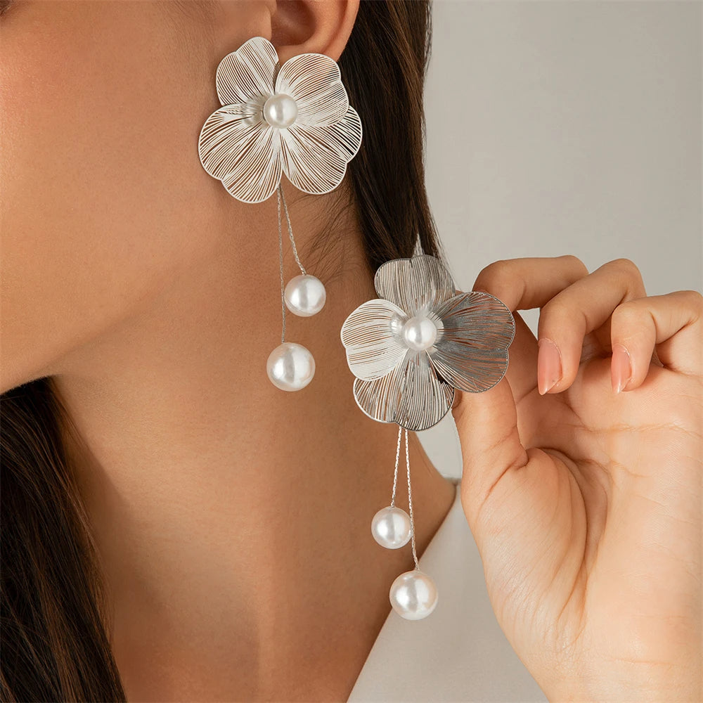 Large Flower Earrings