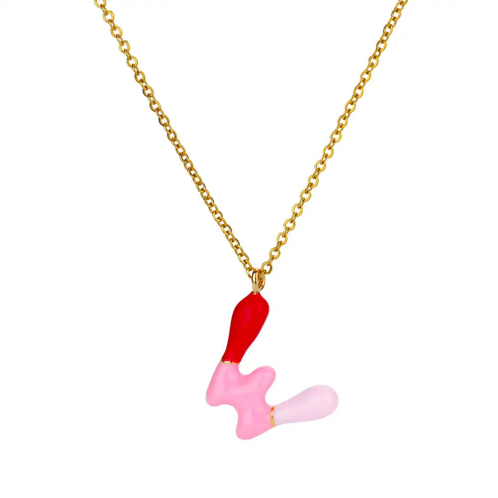 Colorful Initial Necklace