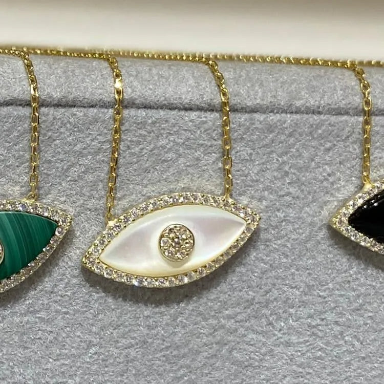 Opal Evil Eye Necklace