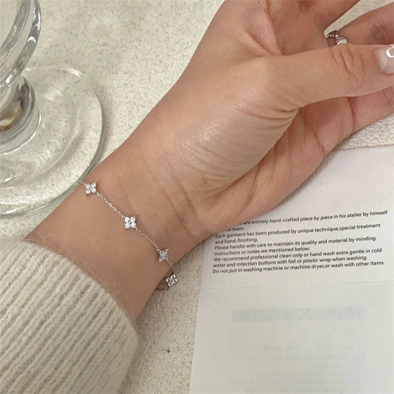 Stainless Steel Flower Bracelet