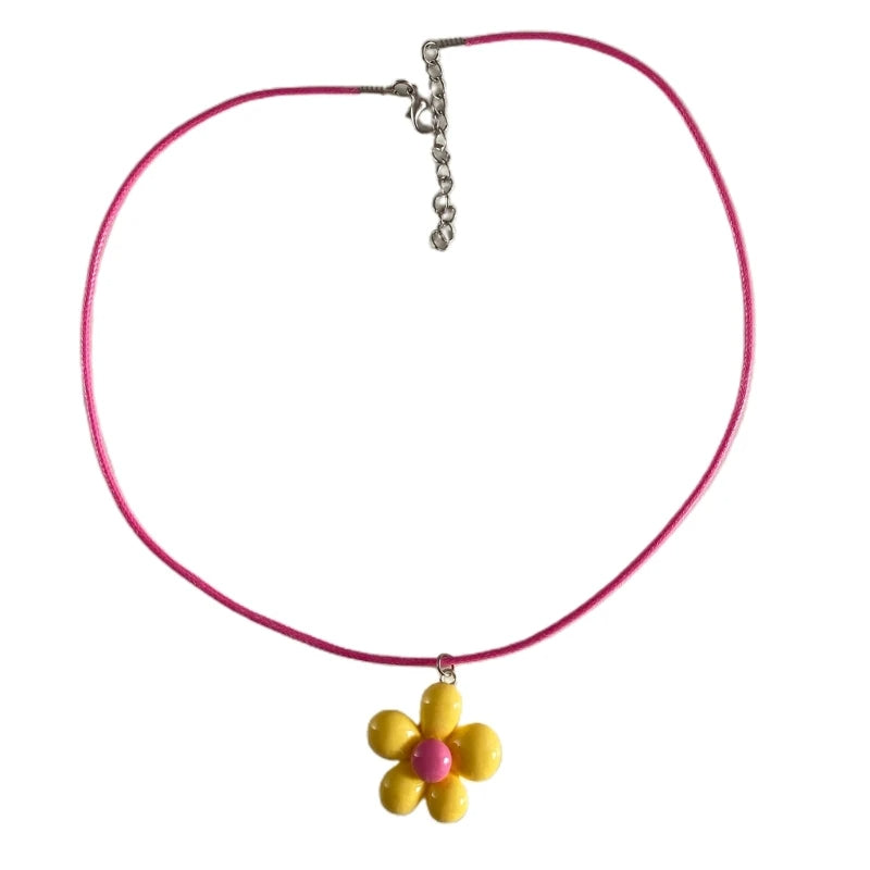 Colorful Flower Necklace