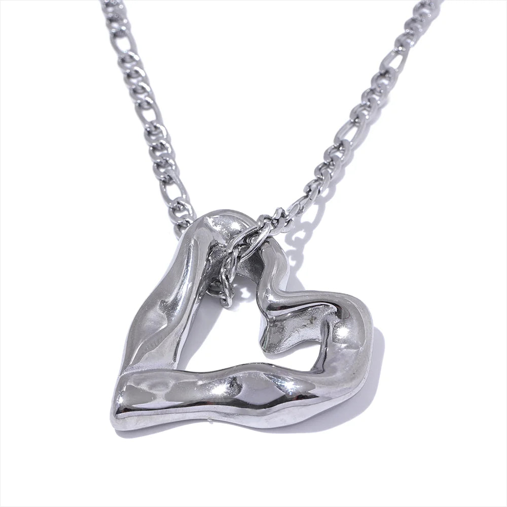 Hollow Heart Necklace