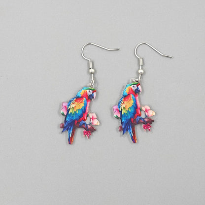Colorful Hummingbird Earrings