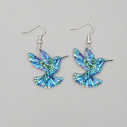 Colorful Hummingbird Earrings