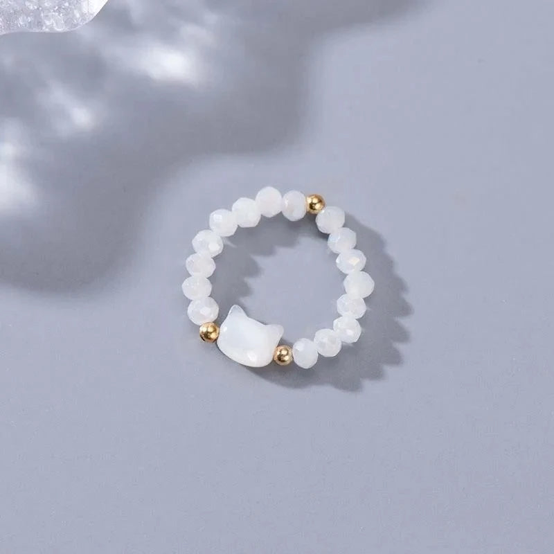 Moonstone Cat Ring