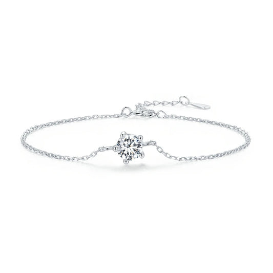 Sterling Silver Moissanite Bracelet