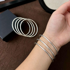 S925 7 PCS Bangle Set