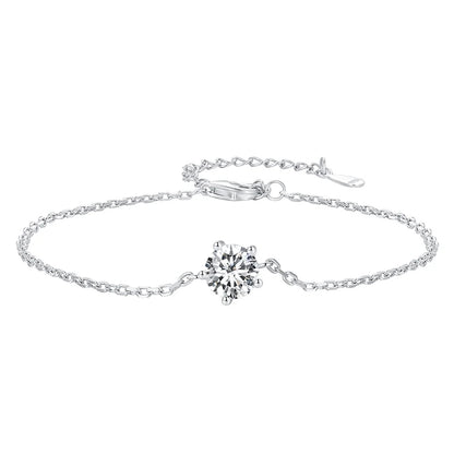 Sterling Silver Moissanite Bracelet