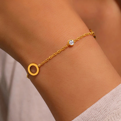 Dainty Hollow Circular Bracelet