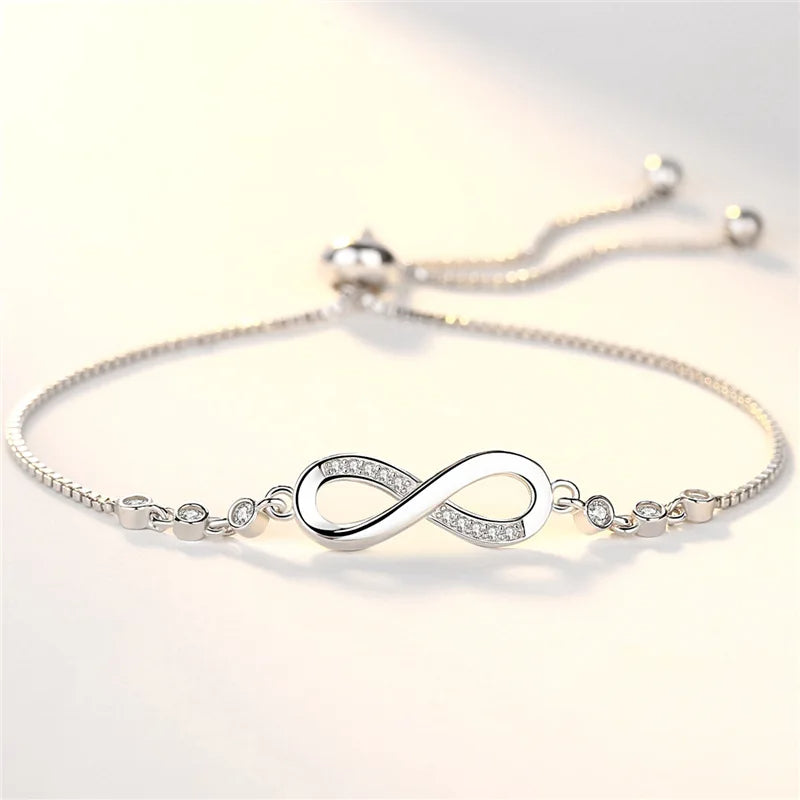 Sterling Silver Infinity Bracelet