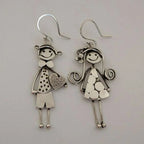 Retro Minimal Couple Earrings