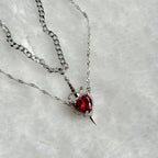 Heart & Sword Couple Necklace