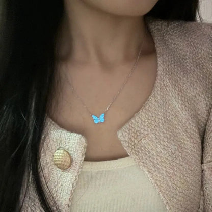Luminous Butterfly Necklace