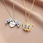 "I Love You" Butterfly Necklace