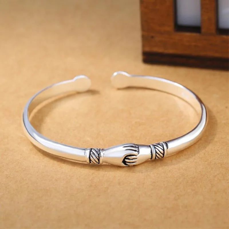 Sterling Silver Friendship Bangle