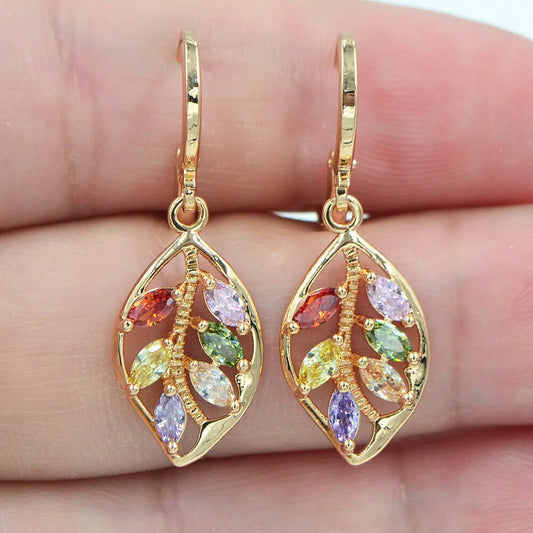 Colored Stone Earrings