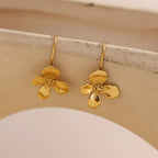Gold Flower Earrings