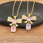 Bowknot Heart Necklace