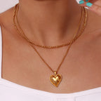 Gold Plated Heart Necklace