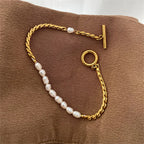 Pearl Buckle Chain Bracelet