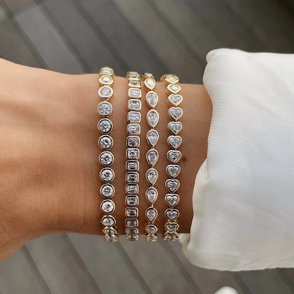 Geometric Tennis Bracelet