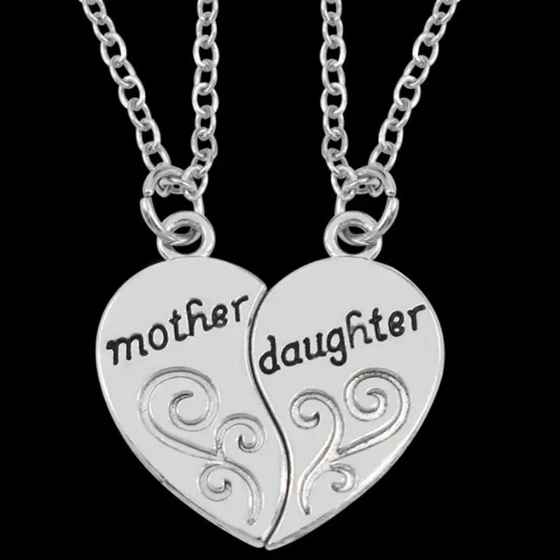 Mother-Daughter Heart Necklace