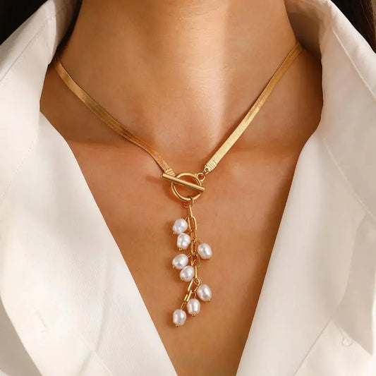 Tassel Pearl Necklace