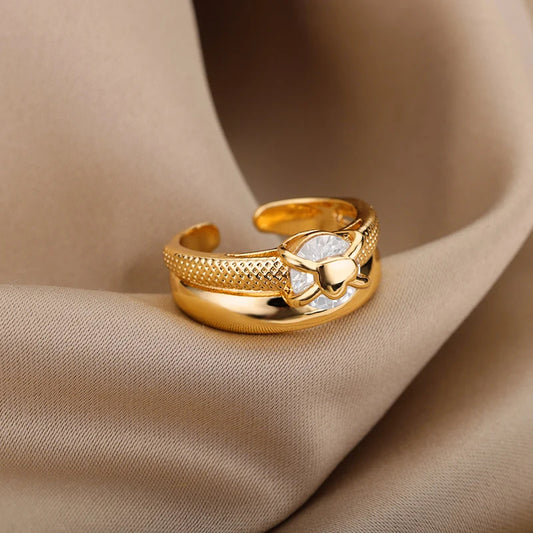 Plated Heart Ring