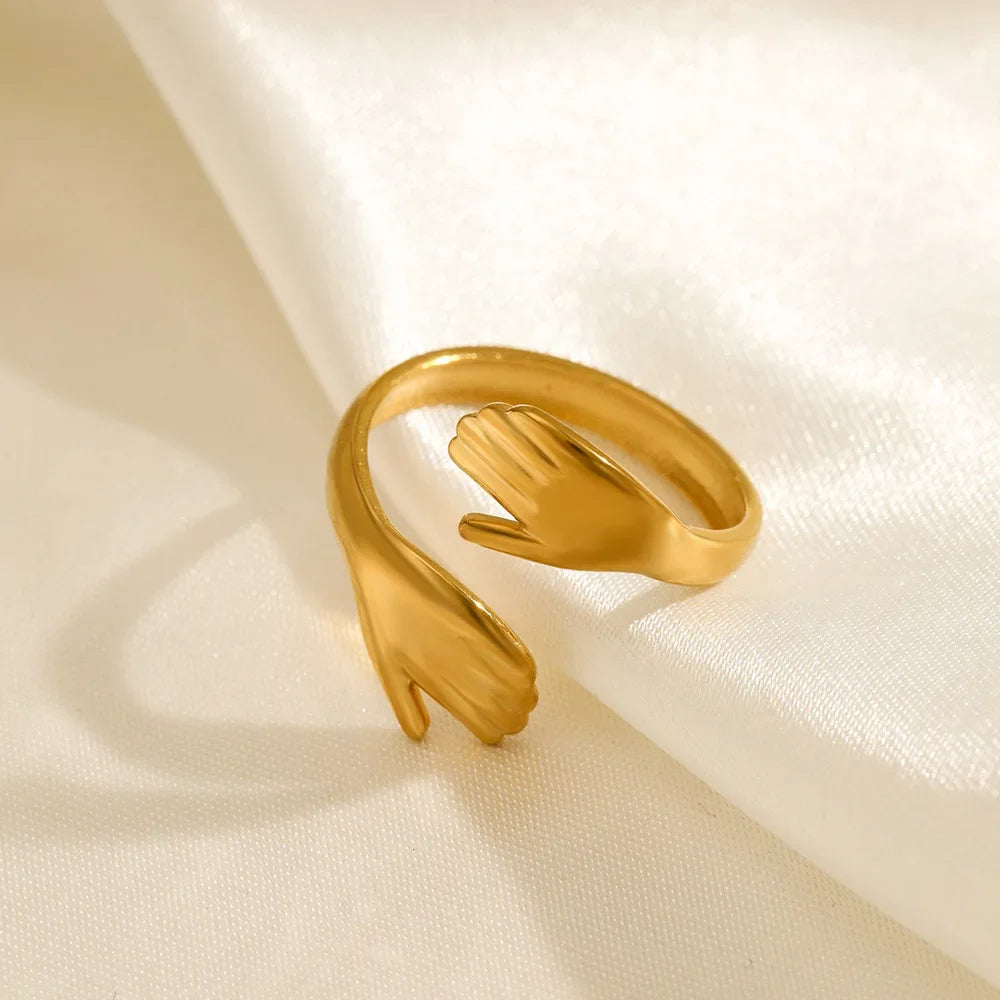 Hug Hands Ring
